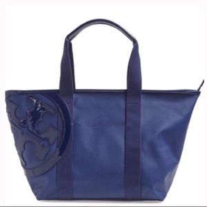 Navy Tory Burch Stacked T Tote